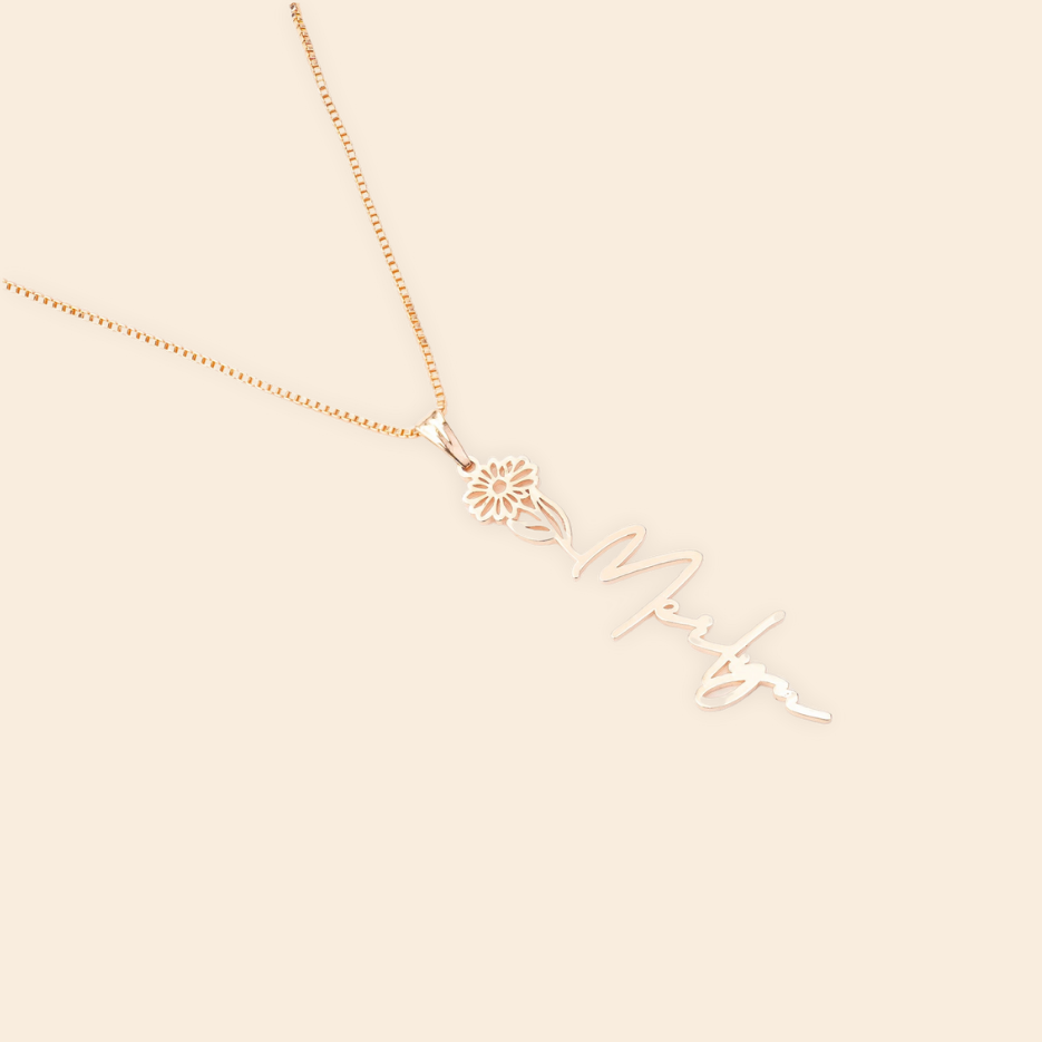 Flower Name Necklace - Image 2