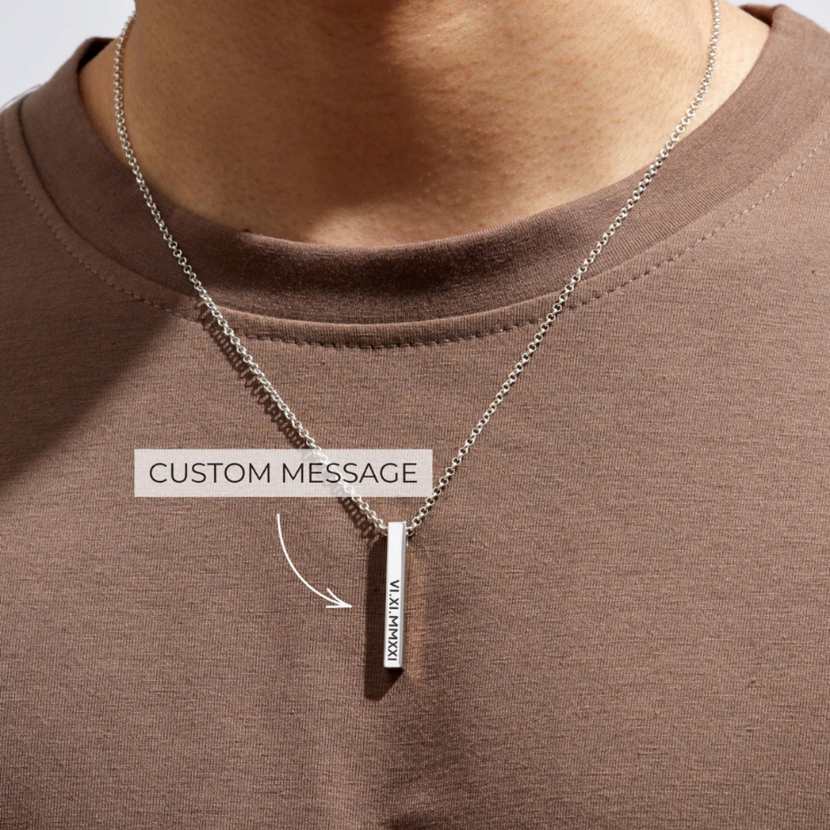 Bar Necklace For Men - Image 2