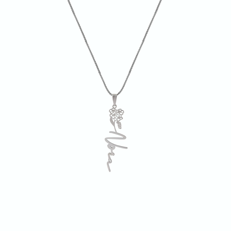 Flower Name Necklace - Image 4